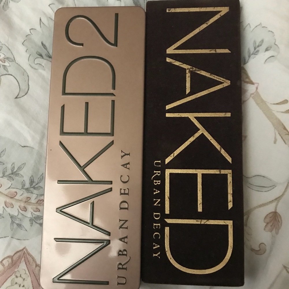 Urban decay naked 1 and naked 2 eyeshadow pallets